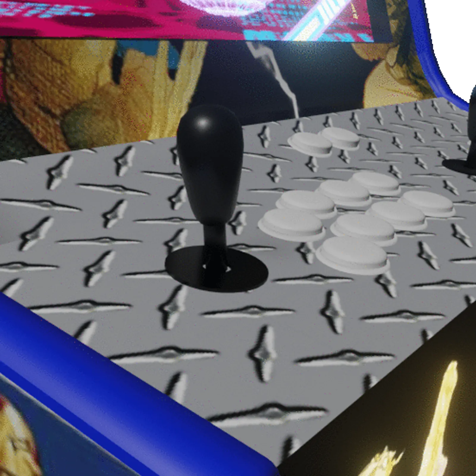 Arcade cabinet: 3D render by Jaime Gonzalez Jr